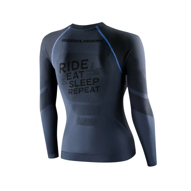 Női motoros thermo felső Rebelhorn Freeze Lady Jersey - szürke-fekete