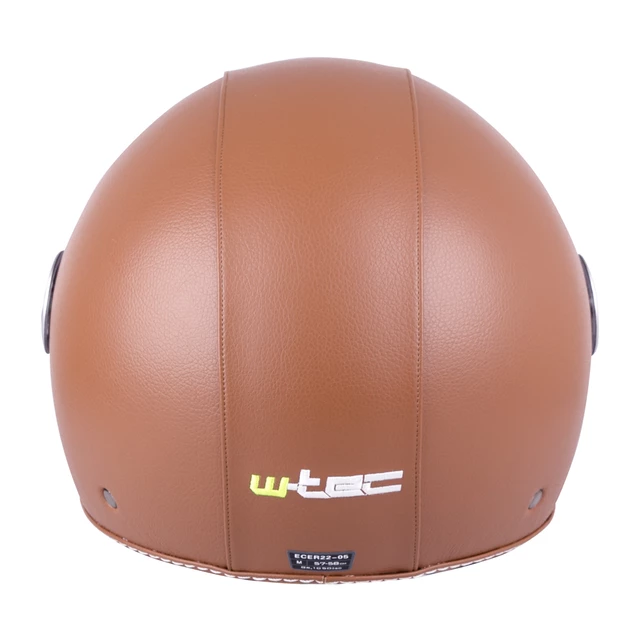 Scooter Helmet W-TEC FS-701B Leather Brown - XL (61-62)