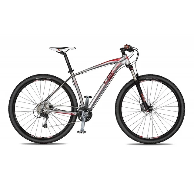 Horský bicykel 4EVER Fever 29'' - model 2018 - strieborno-červená - strieborno-červená