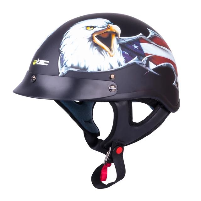 W-TEC V531 Motorradhelm - schwarz mit Adler