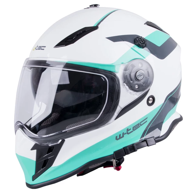 W-TEC V331 Motorradhelm - schwarz-grün-gelb