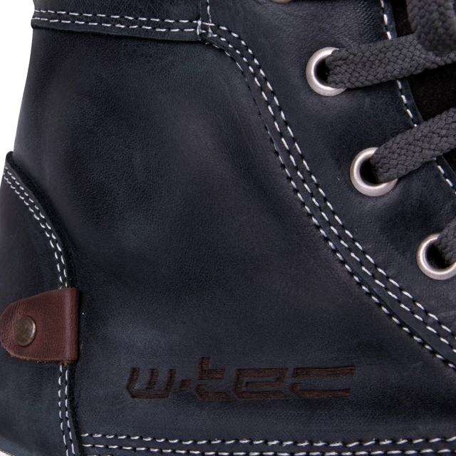 Buty motocyklowe skórzane W-TEC Sneaker 377 - Ciemnoniebieski