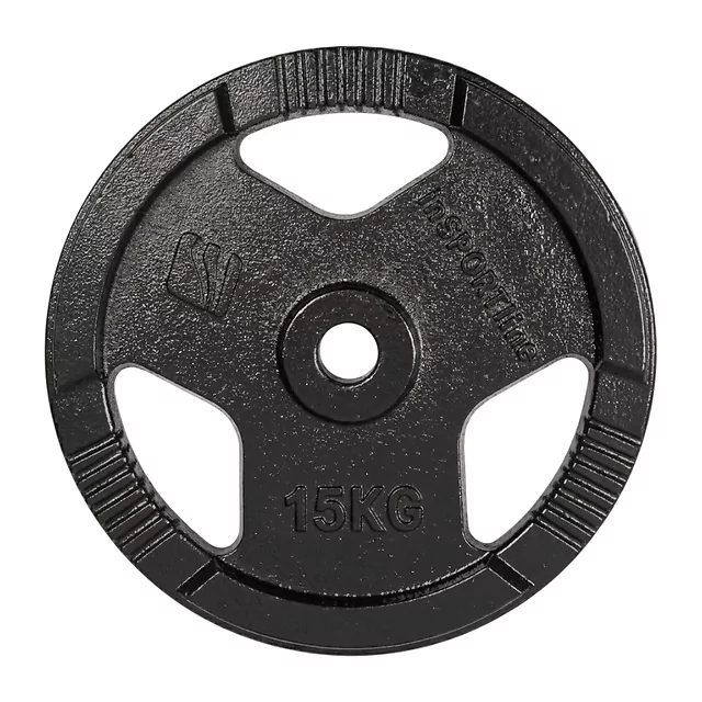 Litinové kotouče inSPORTline Hamerton Black 30 mm 1,25-25 kg