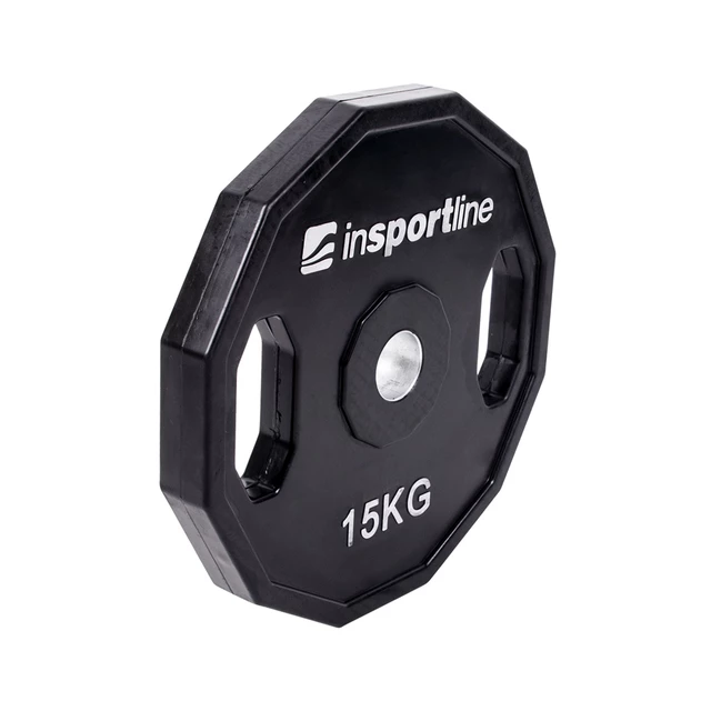 Rubber Coated Weight Plate inSPORTline Ruberton 15kg 30 mm