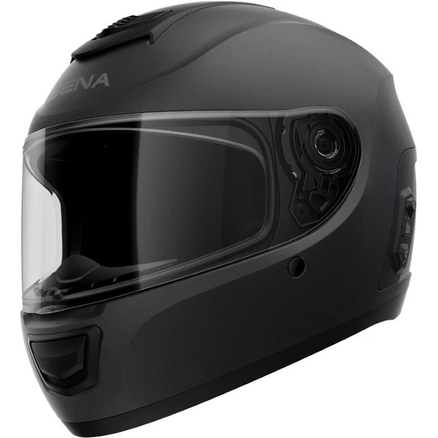 SENA Momentum EVO Motorradhelm mit integriertem Headset - mattschwarz - mattschwarz