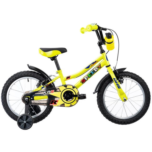 Rower dziecięcy DHS Speedy 1603 16" - 7.0 - Zielony żółty - Zielony żółty