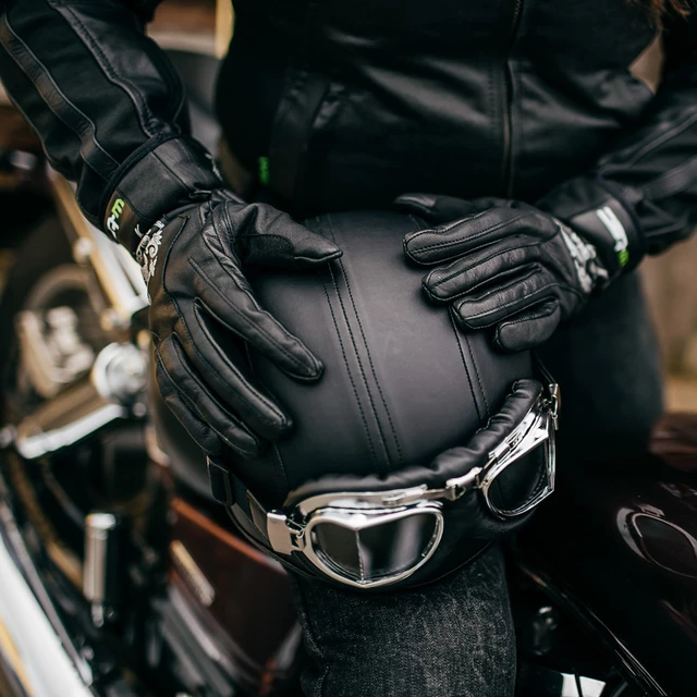 Dámské kožené moto rukavice W-TEC Natali