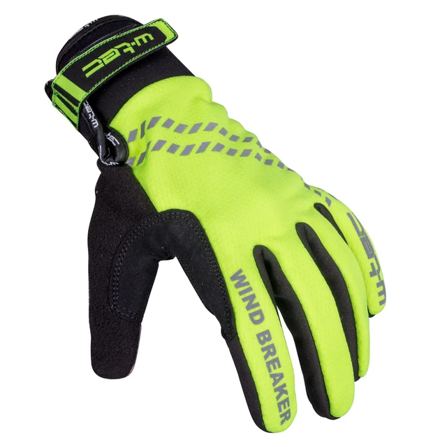 W-TEC Trulant B-6013 Fahrrad- und Laufwinterhandschuhe - gelb