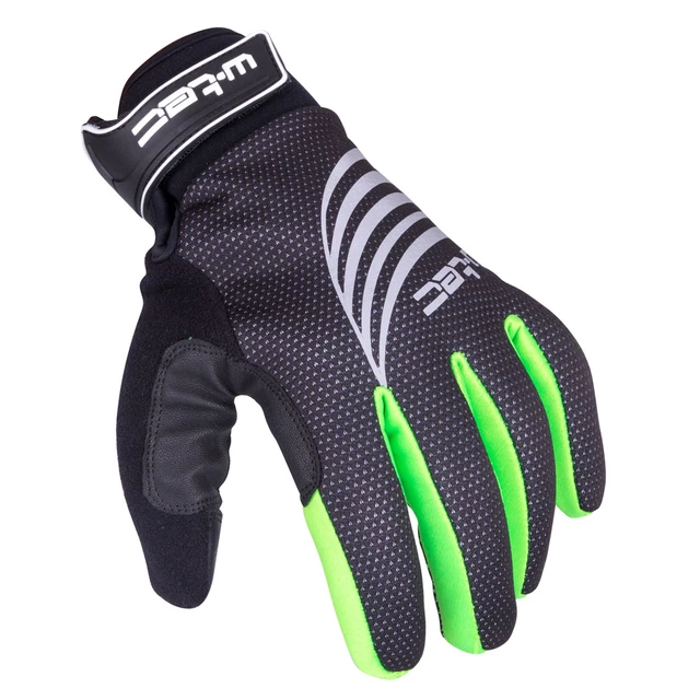 Sports Winter Gloves W-TEC Grutch AMC-1040-17 - Black-Green