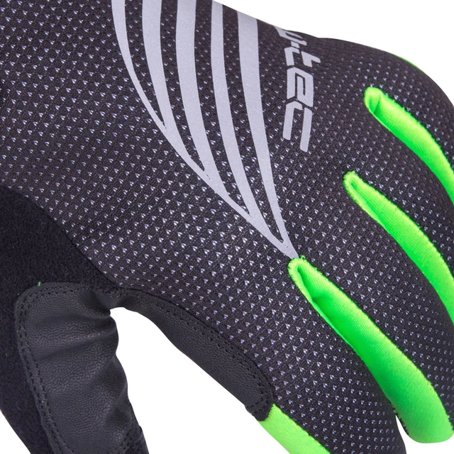 Športové zimné rukavice W-TEC Grutch AMC-1040-17 - čierno-zelená, L