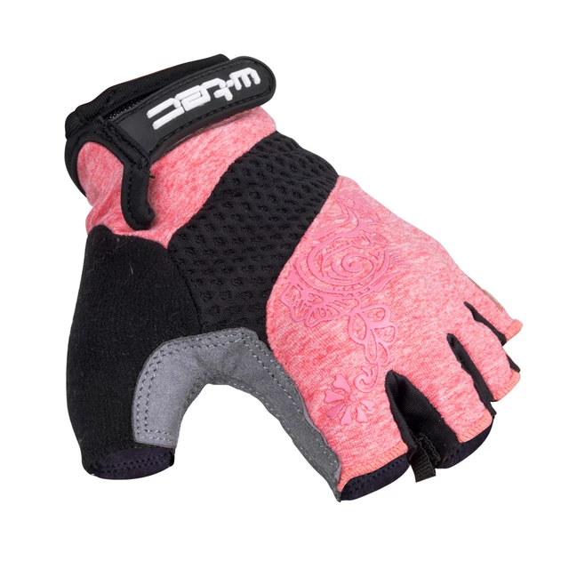 Women's Cycling Gloves W-TEC Atamac - XS - Grey-Salmon