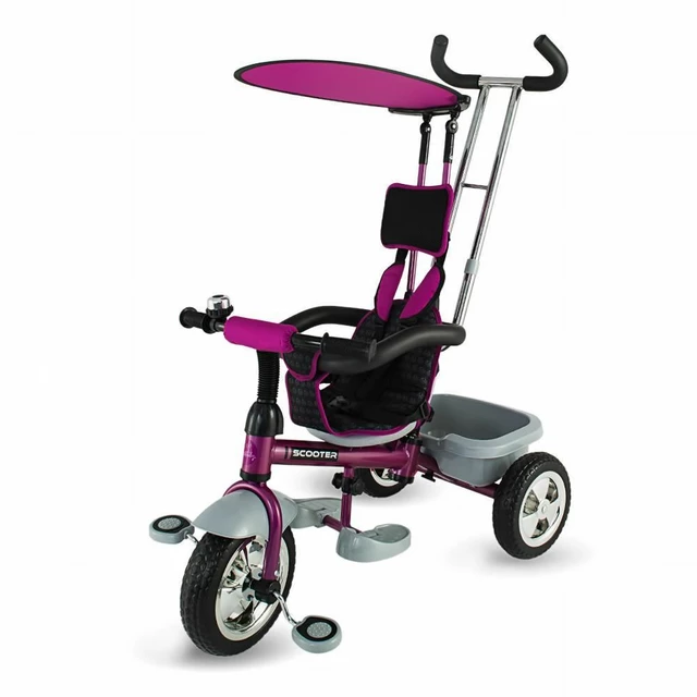 Three-Wheel Stroller/Tricycle with Tow Bar DHS Scooter Plus - Purple - Purple