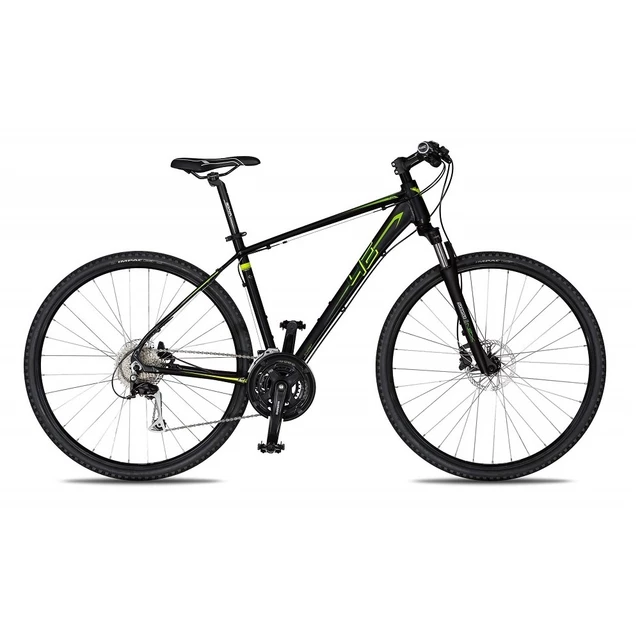 Pánsky crossový bicykel 4EVER Energy Disc 28'' - model 2018 - čierno-limetková