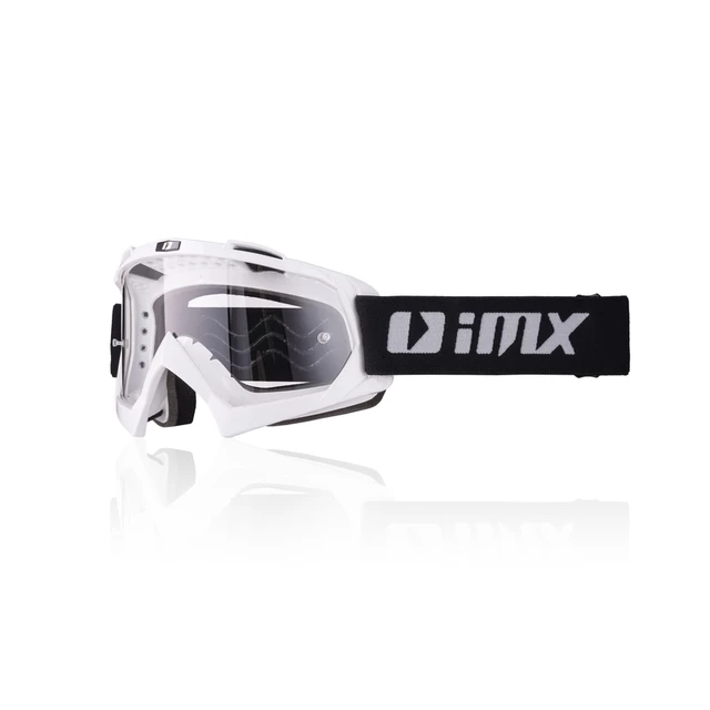 Motocross Goggles iMX Racing Mud - Black Matt - White
