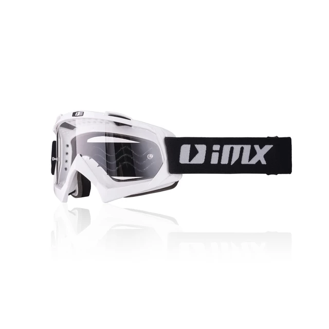 Motokrosové brýle iMX Racing Mud - Orange Matt - White