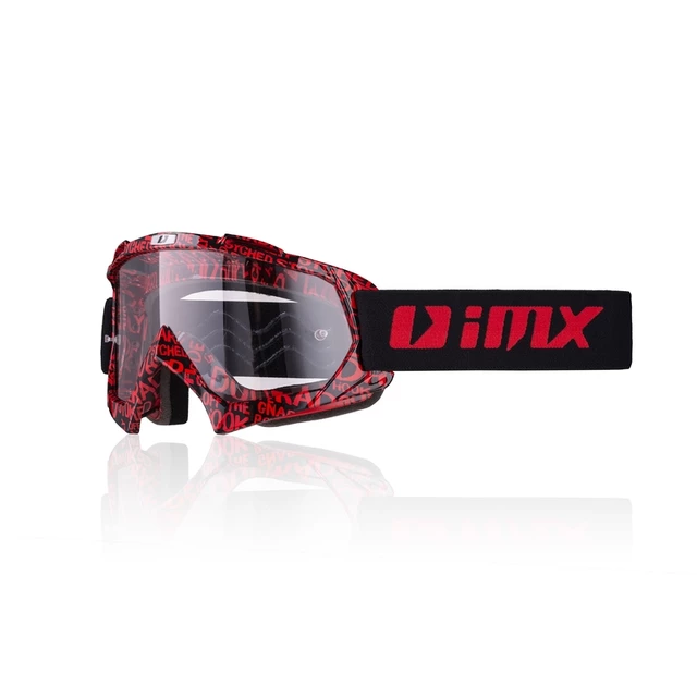 Motocross szemüveg iMX Mud Graphic - piros-fekete