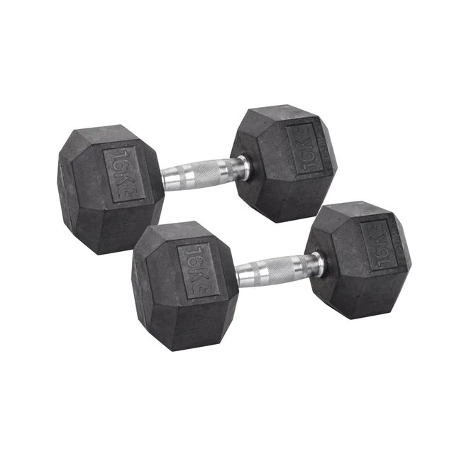 Hatszögű kézi súlyzó inSPORTline Hexsteel 2x 3-40 kg