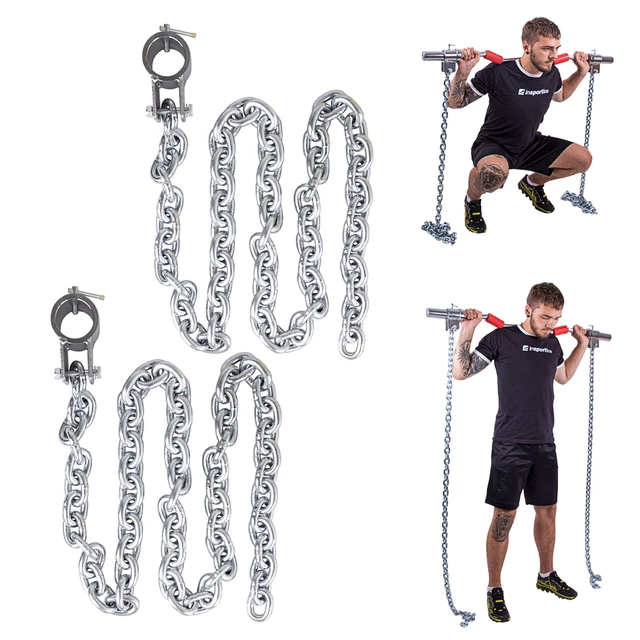 Vzpěračské řetězy inSPORTline Chainbos 2x15 kg