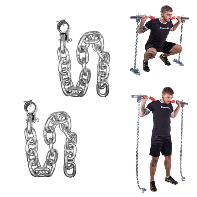 Vzpěračské řetězy inSPORTline Chainbos 2x30 kg