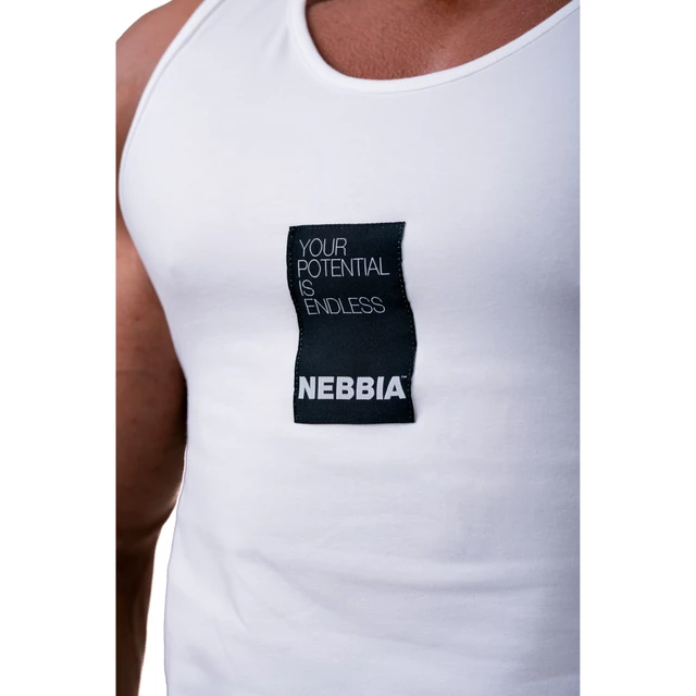 Men’s Tank Top Nebbia “YOUR POTENTIAL IS ENDLESS” 174 - White