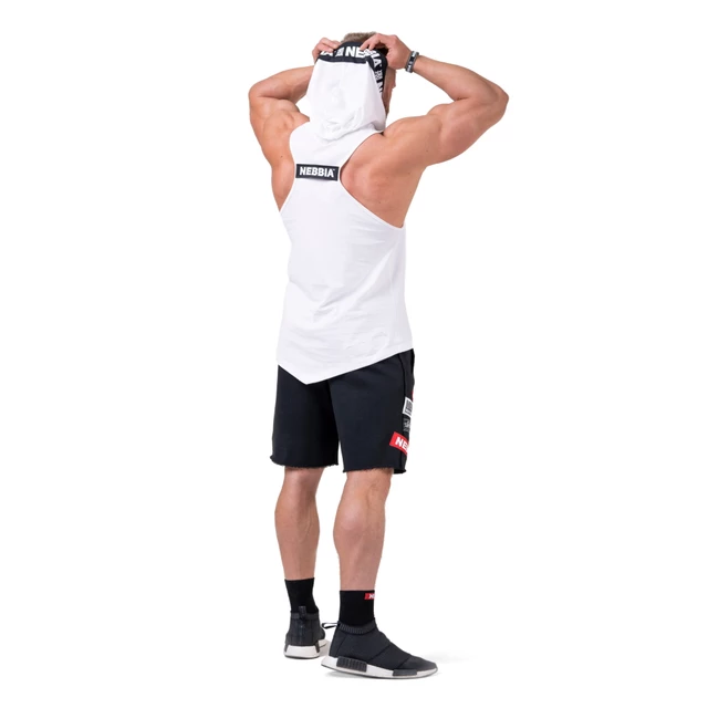 Nebbia No Excuses 173 Herren Tanktop mit Kapuze - schwarz