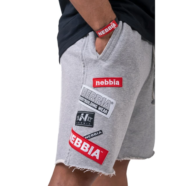 Pánské šortky Nebbia Limitless BOYS shorts 178 - Grey