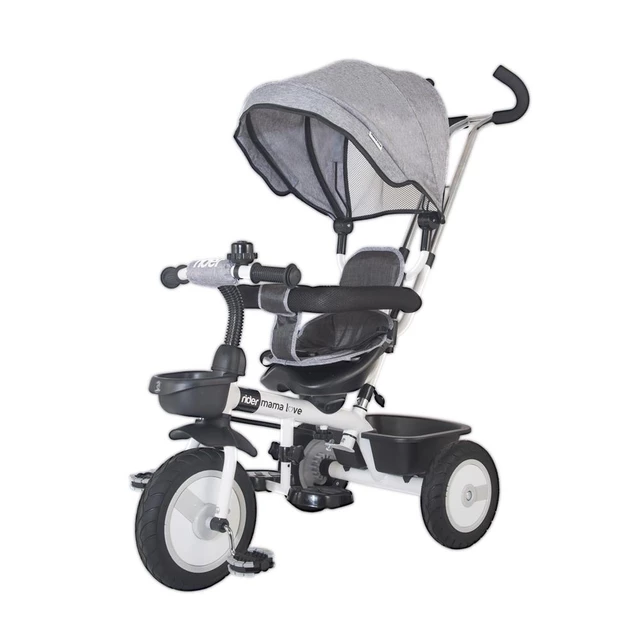 Three-Wheel Stroller/Tricycle with Tow Bar MamaLove Rider - Grey