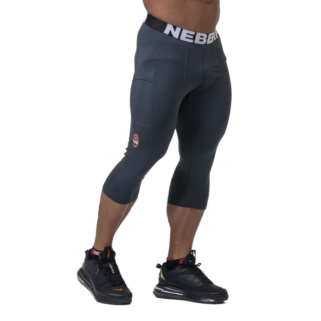 Men’s Capri Leggings Nebbia Legend of Today 188 - Black - Grey