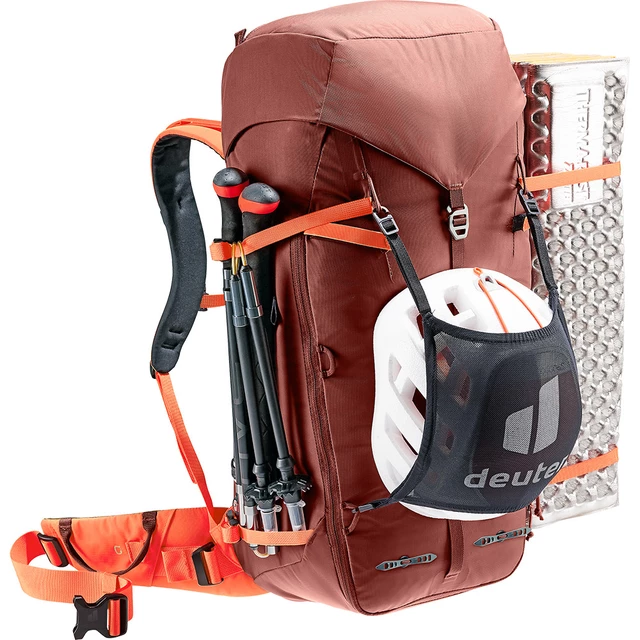 Hiking Backpack Deuter Guide 34+8 - Redwood-Papaya