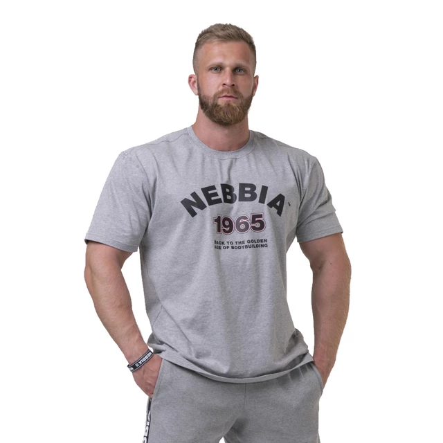 Men’s T-Shirt Nebbia Golden Era 192 - White - Light Grey