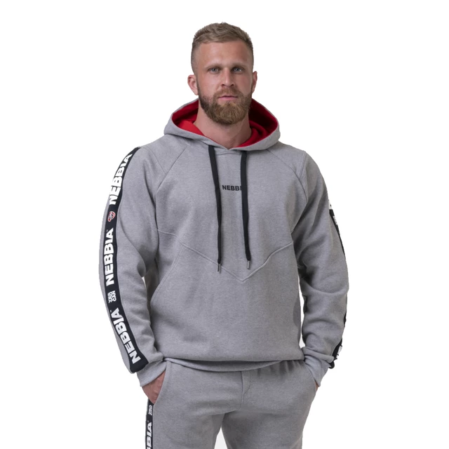 Men’s Hoodie Nebbia Unlock the Champion 194 - Light Grey - Light Grey