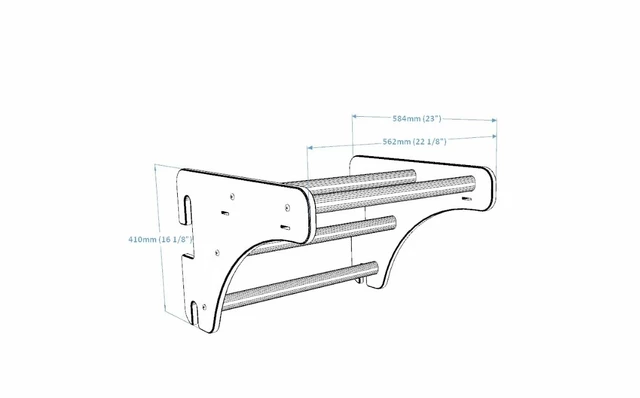 Fa húzódzkodó BenchK 110 bordásfalhoz PB110