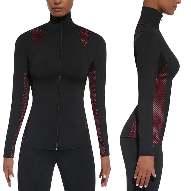 Women’s Sports Shirt BAS BLACK Inspire Blouse - Black-Pink - Black-Pink