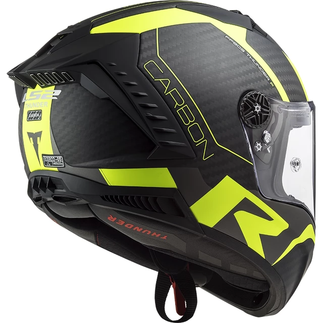 Motorcycle Helmet LS2 FF805 Thunder C Racing 1 - Matt Fluo Yellow