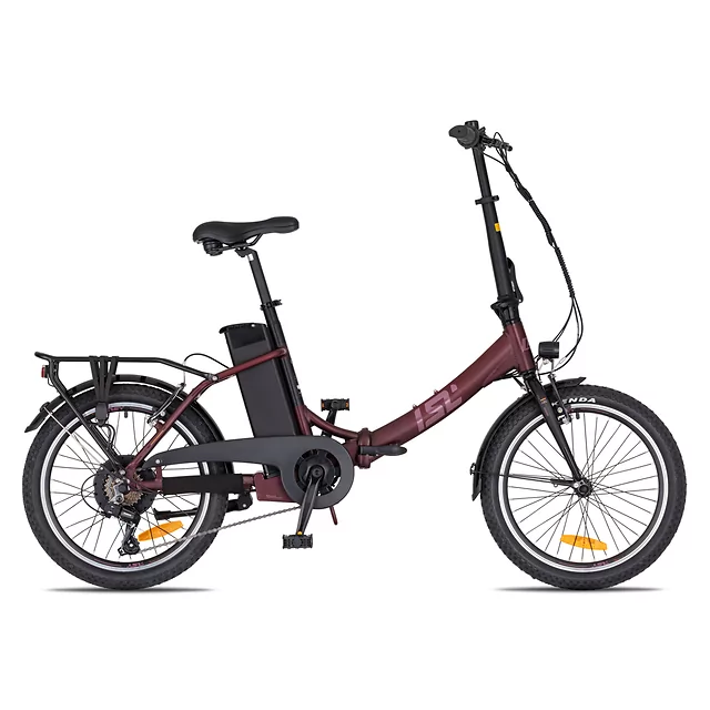 Skládací elektrokolo inSPORTline ISL Felior 468 Wh 20" - model 2026 - Velour Red