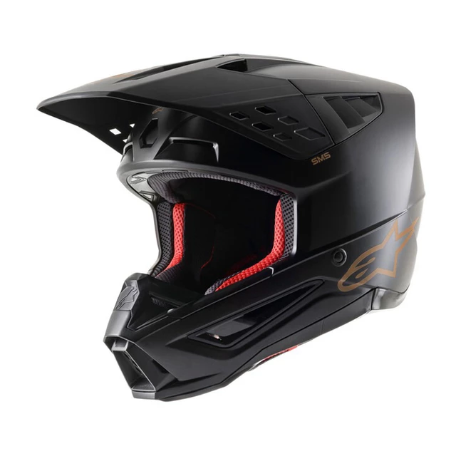 Moto prilba Alpinestars S-M5 Solid čierna/hnedá matná