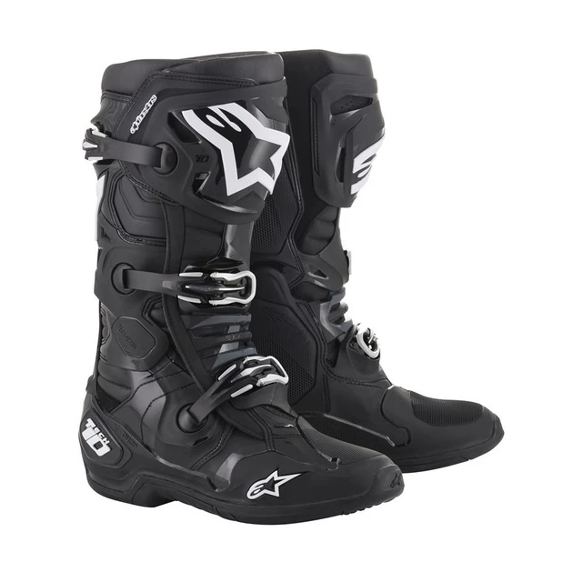 Moto topánky Alpinestars Tech 10 čierna - čierna - čierna