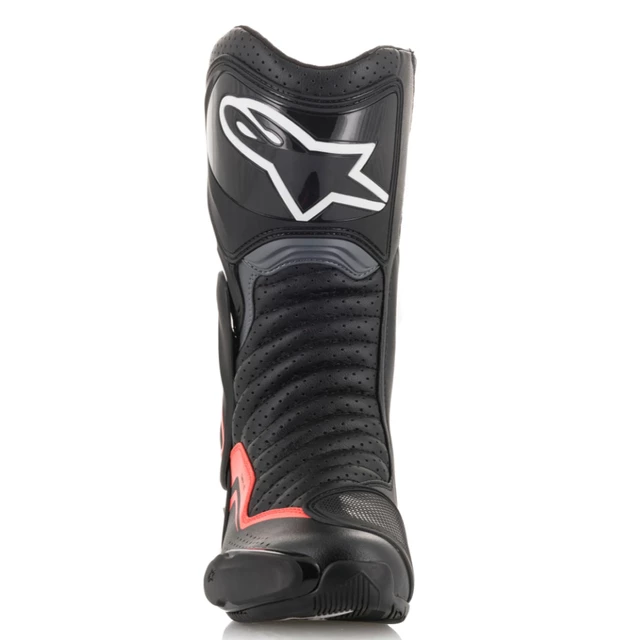 Moto boty Alpinestars S-MX 6 černá/šedá/červená fluo