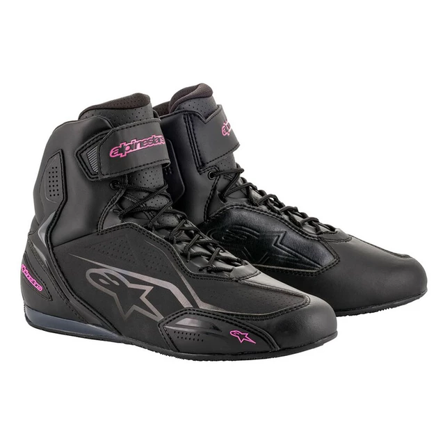 Dámské moto boty Alpinestars Stella FASTER-3 černé/fialové - černé/fialové - černé/fialové