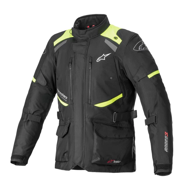 Moto bunda Alpinestars Andes Drystar černá/žlutá fluo - černá/žlutá fluo