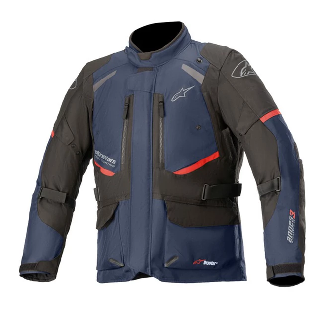 Motorcycle Jacket Alpinestars Andes Drystar Dark Blue/Black/Red 2022 - Dark Blue/Black/Red