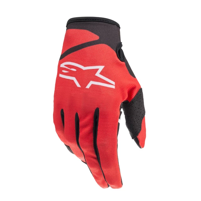 Motokrosové rukavice Alpinestars Radar červená/čierna 2022 - červená/čierna