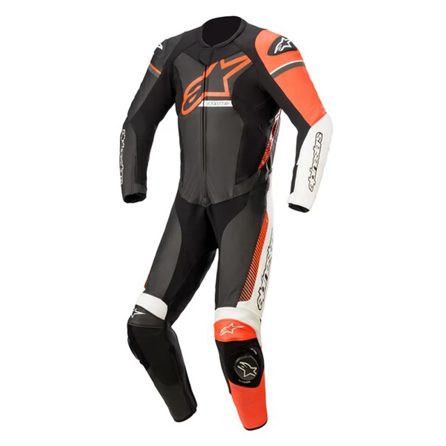 Jednodílná moto kombinéza Alpinestars GP Force Phantom černá/bílá/červená fluo - černá/bílá/červená fluo - černá/bílá/červená fluo