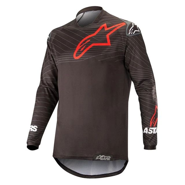 Motokrosový dres Alpinestars Venture R čierna/červená