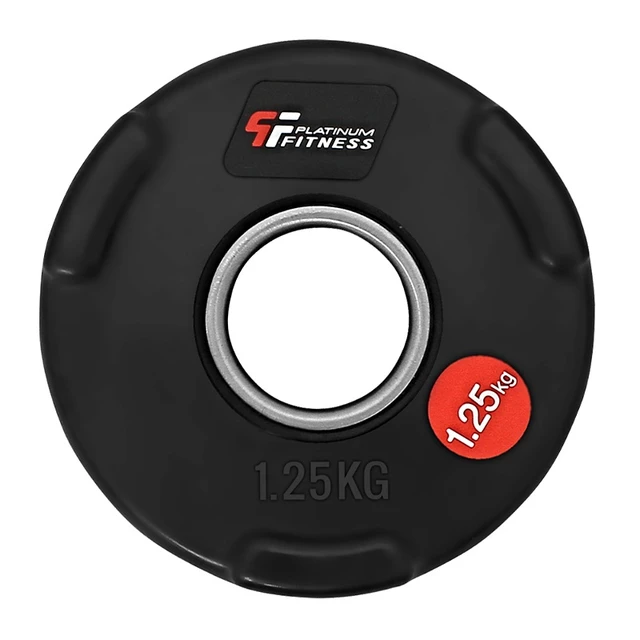 Pogumovaný olympijský kotúč Platinum Fitness 1,25 kg