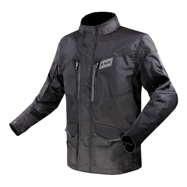 Men’s Motorcycle Jacket LS2 Metropolis EVO Black - Black - Black