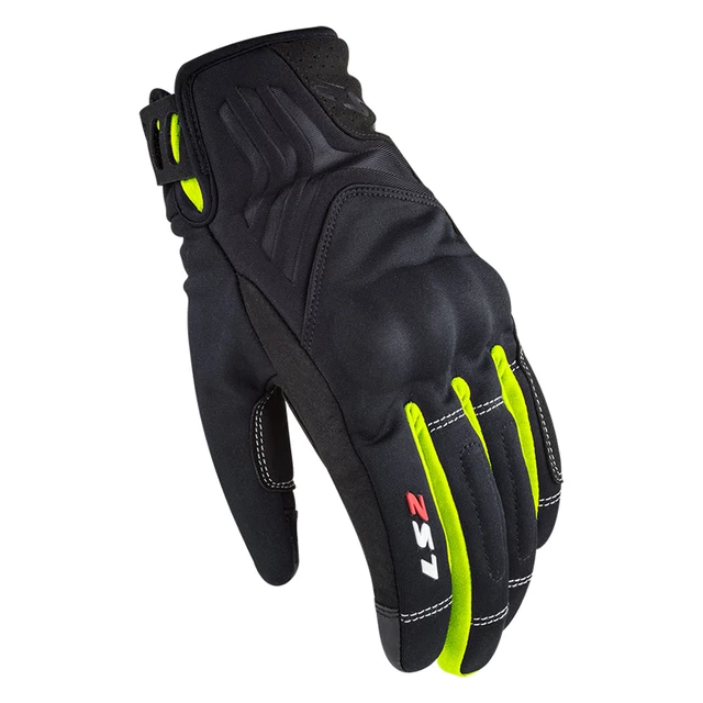 Women’s Motorcycle Gloves LS2 Jet 2 Black H-V Yellow - Black-Fluo Yellow - Black-Fluo Yellow