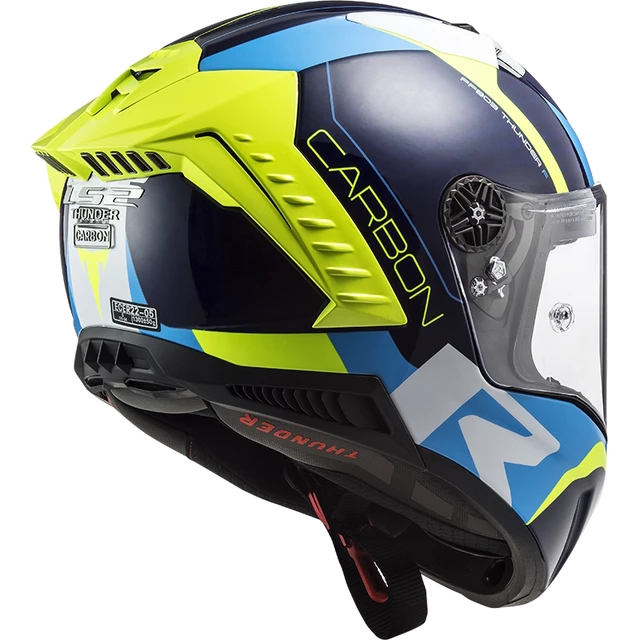 Moto přilba LS2 FF805 Thunder C Racing1 - Gloss Blue Fluo Yellow