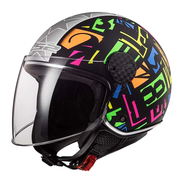 Motorcycle Helmet LS2 OF558 Sphere Lux Crisp - Black H-V Yellow