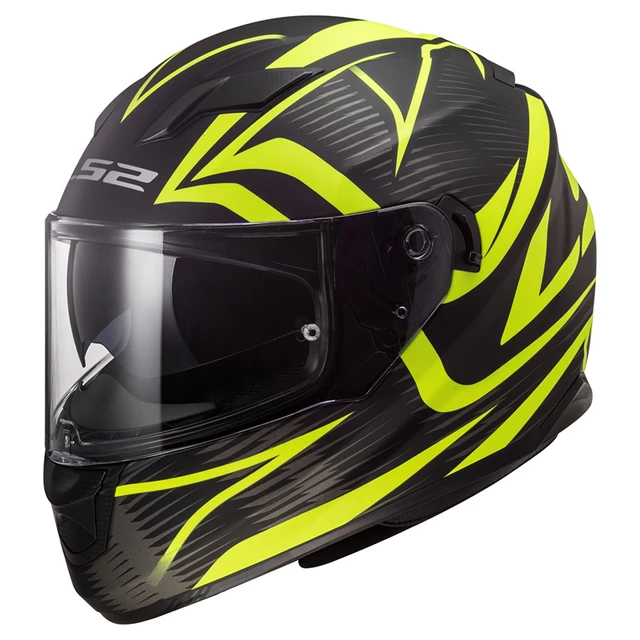 Motorcycle Helmet LS2 FF320 Stream Evo Jink - Matt Black Yellow - Matt Black Yellow